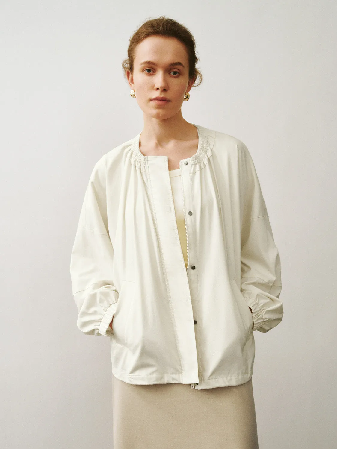 Crew Neck Oversized Jacket sold by Urban Revivo