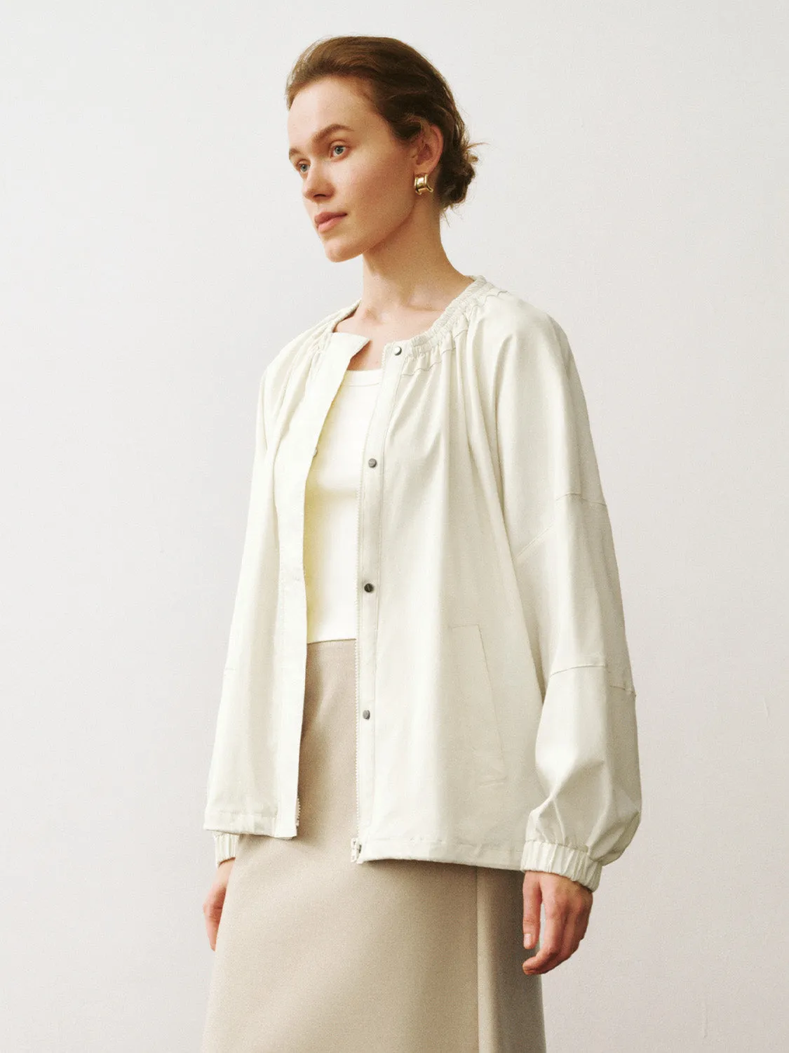 Crew Neck Oversized Jacket sold by Urban Revivo product image thumbnail 3