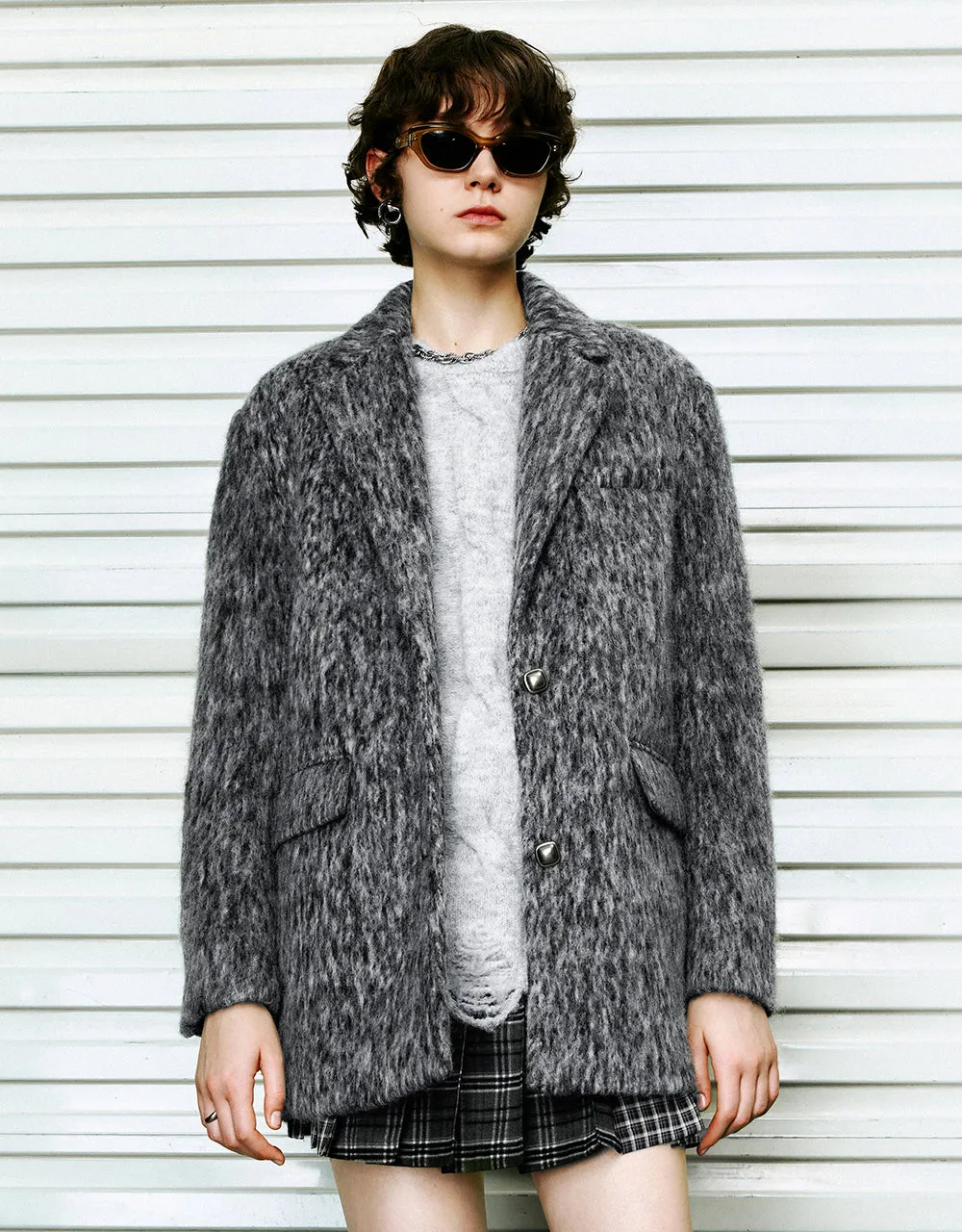 Single Breasted Wool Blend Coat sold by Urban Revivo
