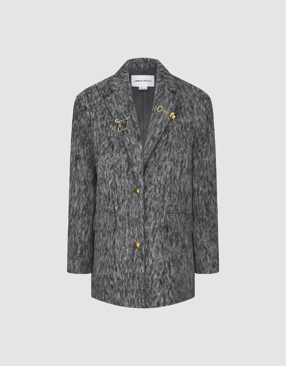 Single Breasted Wool Blend Coat sold by Urban Revivo product image thumbnail 2