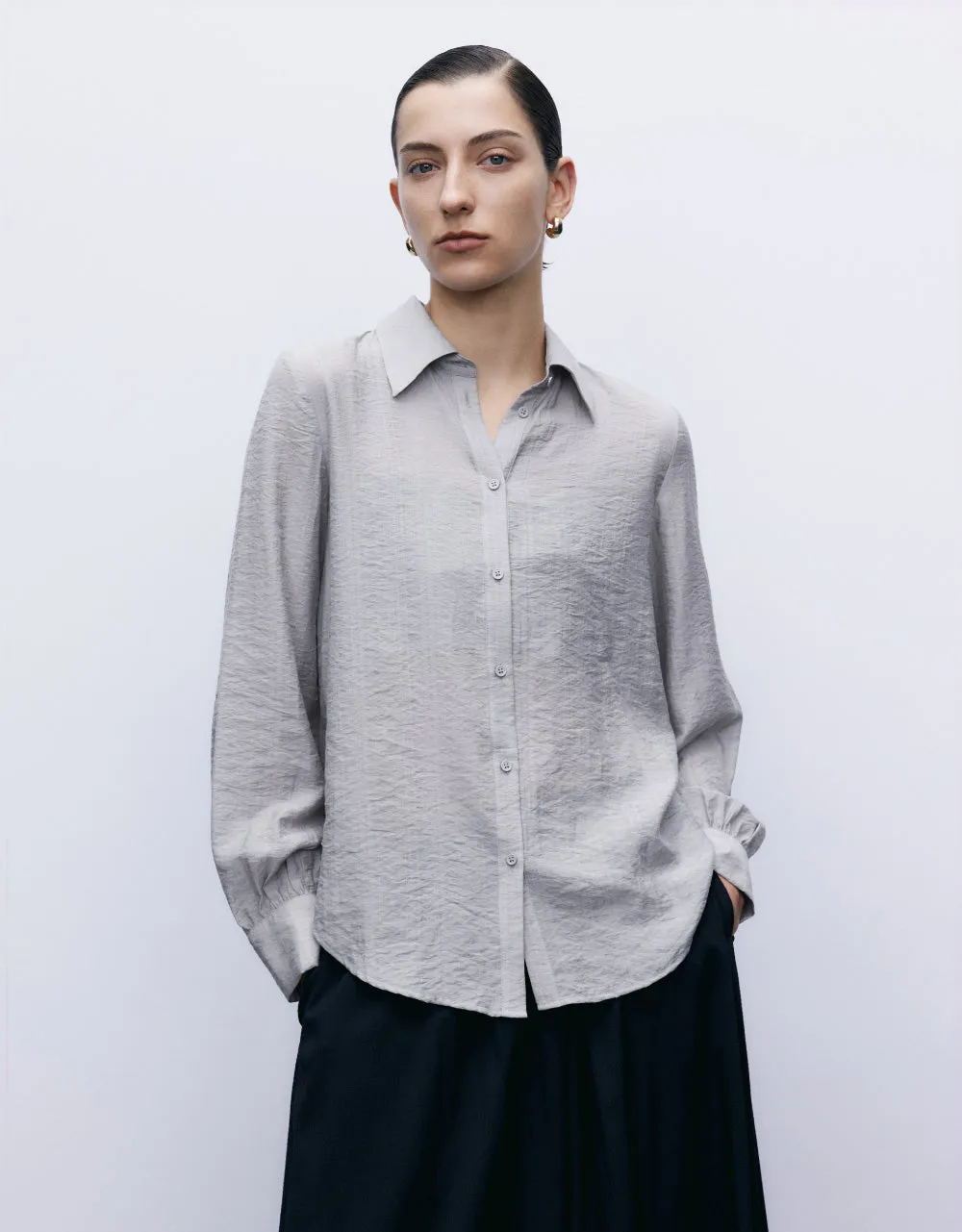 2 In 1 Button Up Blouse sold by Urban Revivo