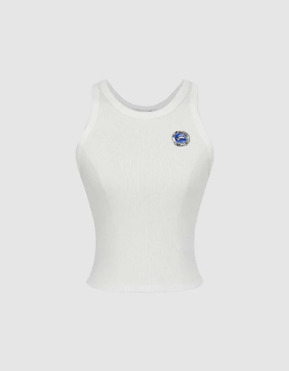 Crew Neck Tank Top sold by Urban Revivo product image thumbnail 2