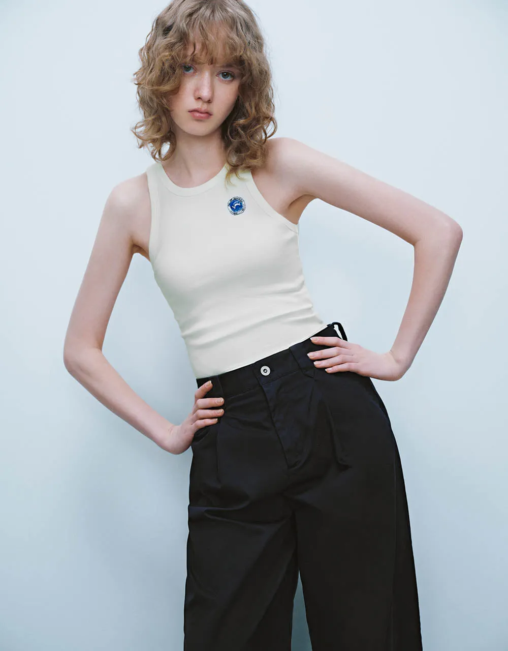 Crew Neck Tank Top sold by Urban Revivo product image thumbnail 3