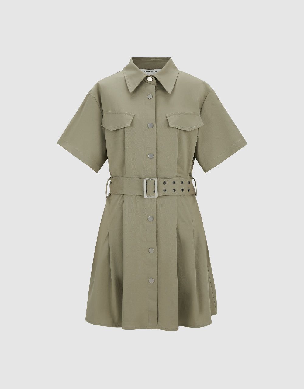A-Line Shirt Dress With Belt sold by Urban Revivo