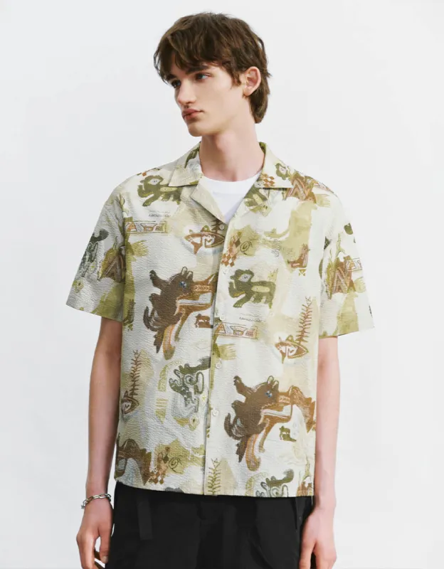 Printed Loose Shirt sold by Urban Revivo