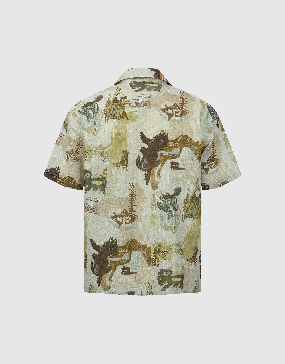Printed Loose Shirt sold by Urban Revivo product image thumbnail 5