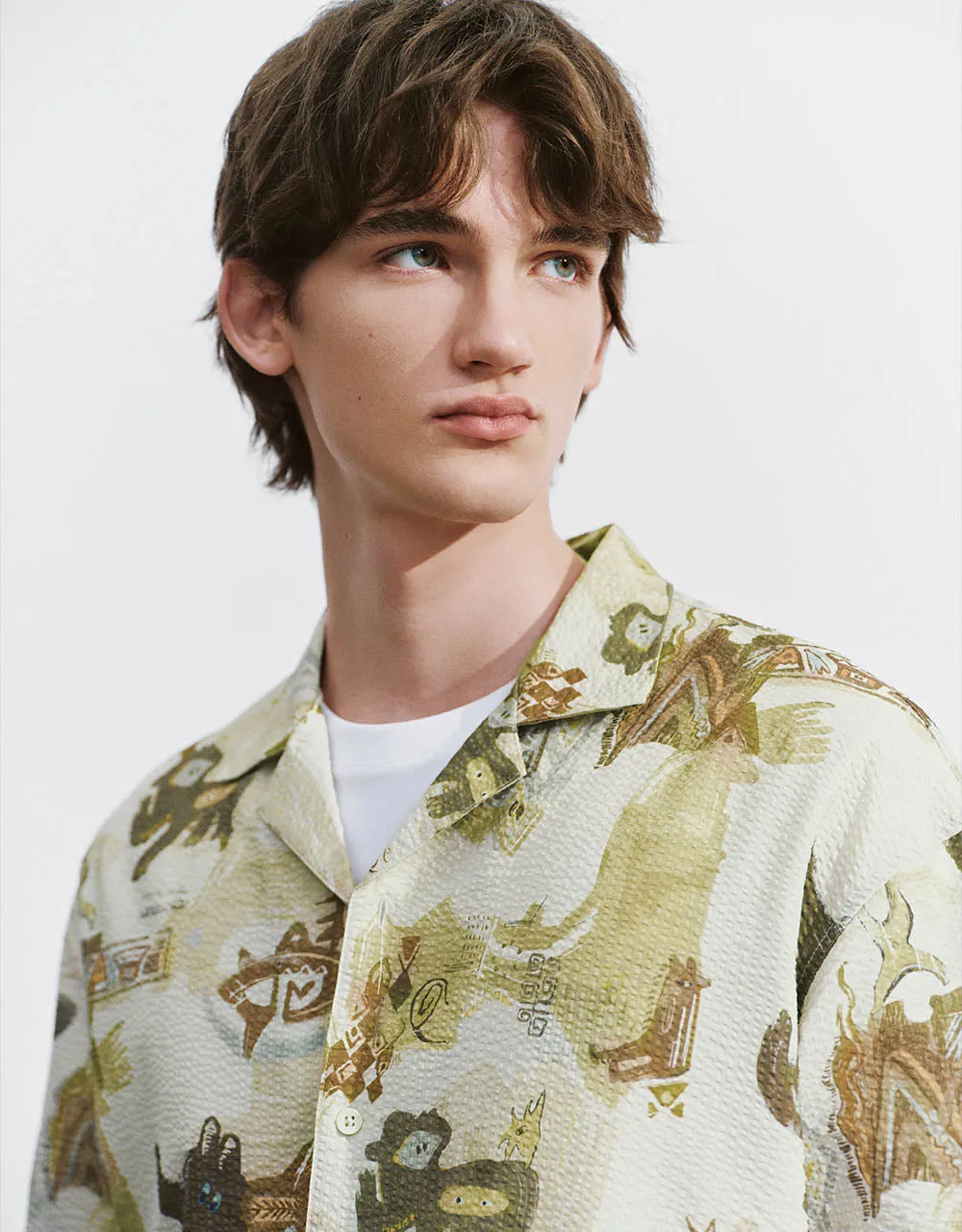 Printed Loose Shirt sold by Urban Revivo product image thumbnail 4