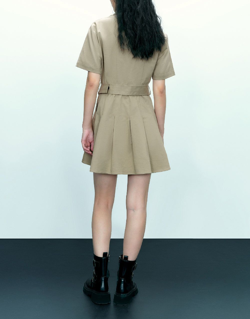 A-Line Shirt Dress With Belt sold by Urban Revivo product image thumbnail 4