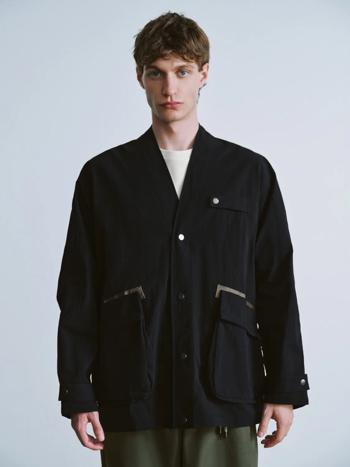 V-Neck Oversized Jacket sold by Urban Revivo
