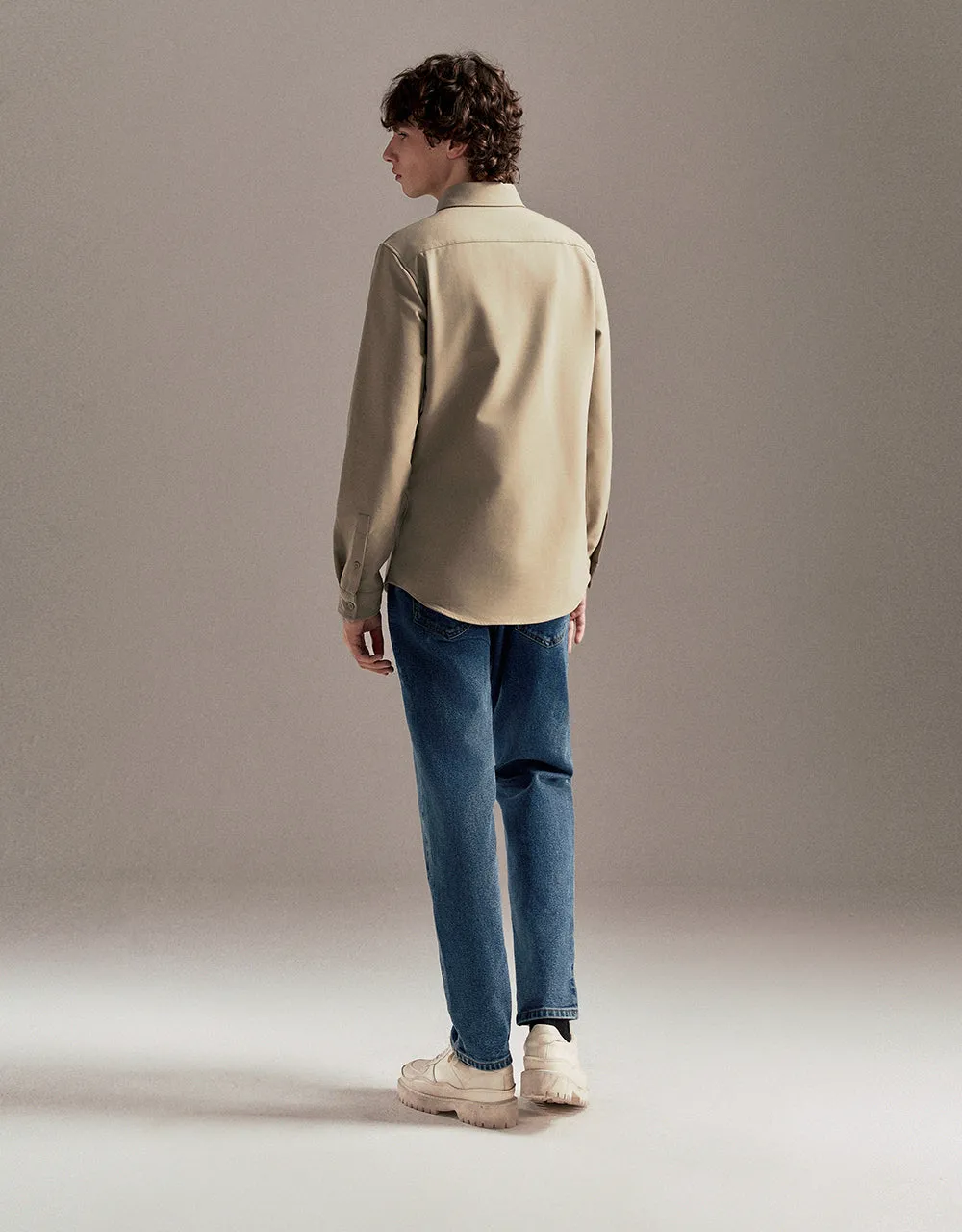 Button Up Straight Shirt sold by Urban Revivo product image thumbnail 4