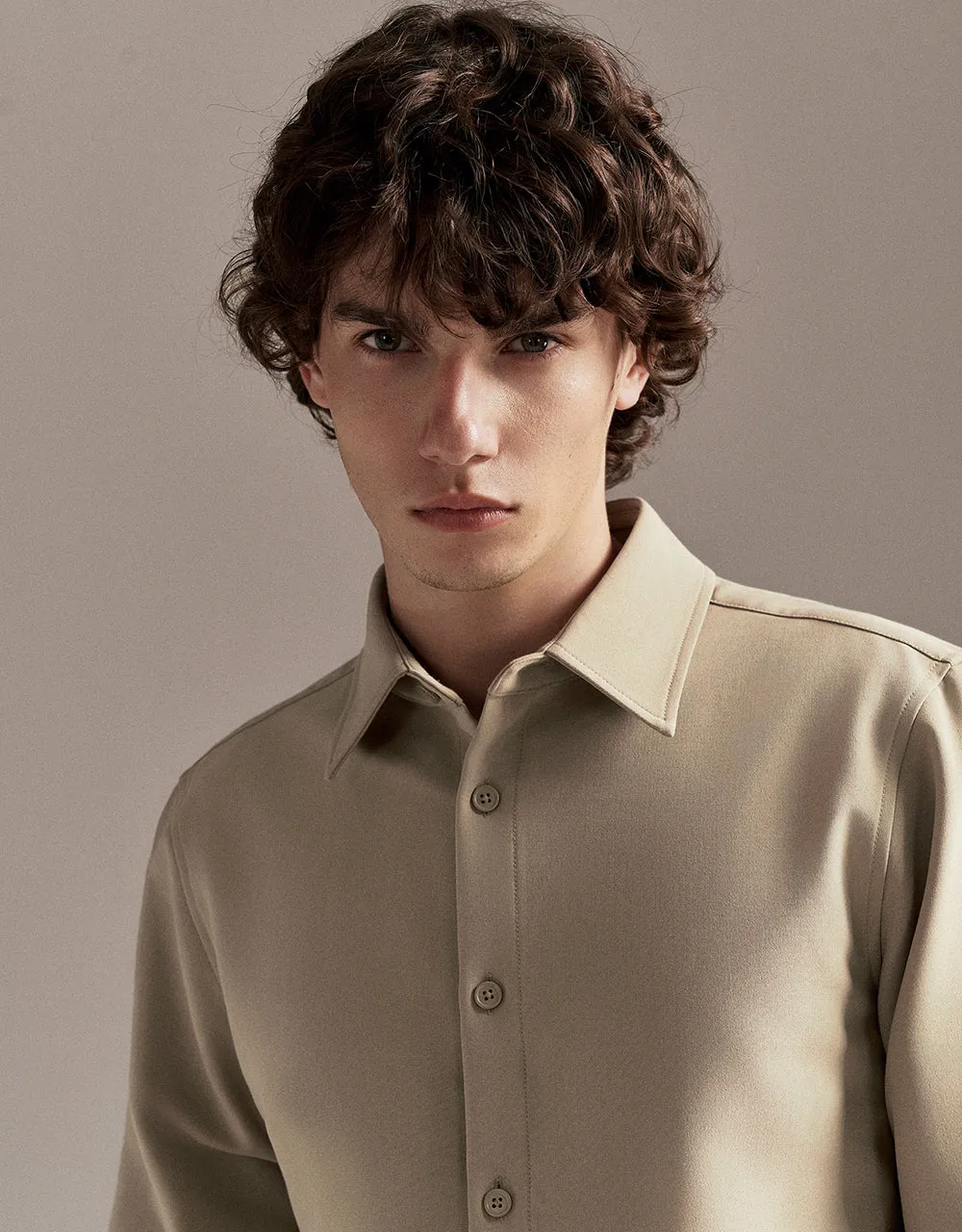 Button Up Straight Shirt sold by Urban Revivo product image thumbnail 5