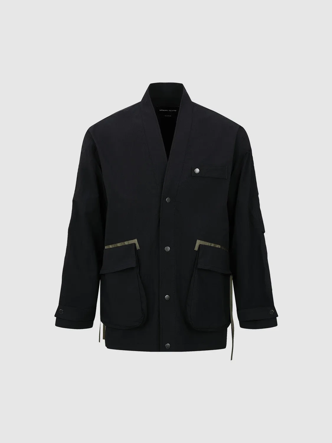 V-Neck Oversized Jacket sold by Urban Revivo product image thumbnail 2