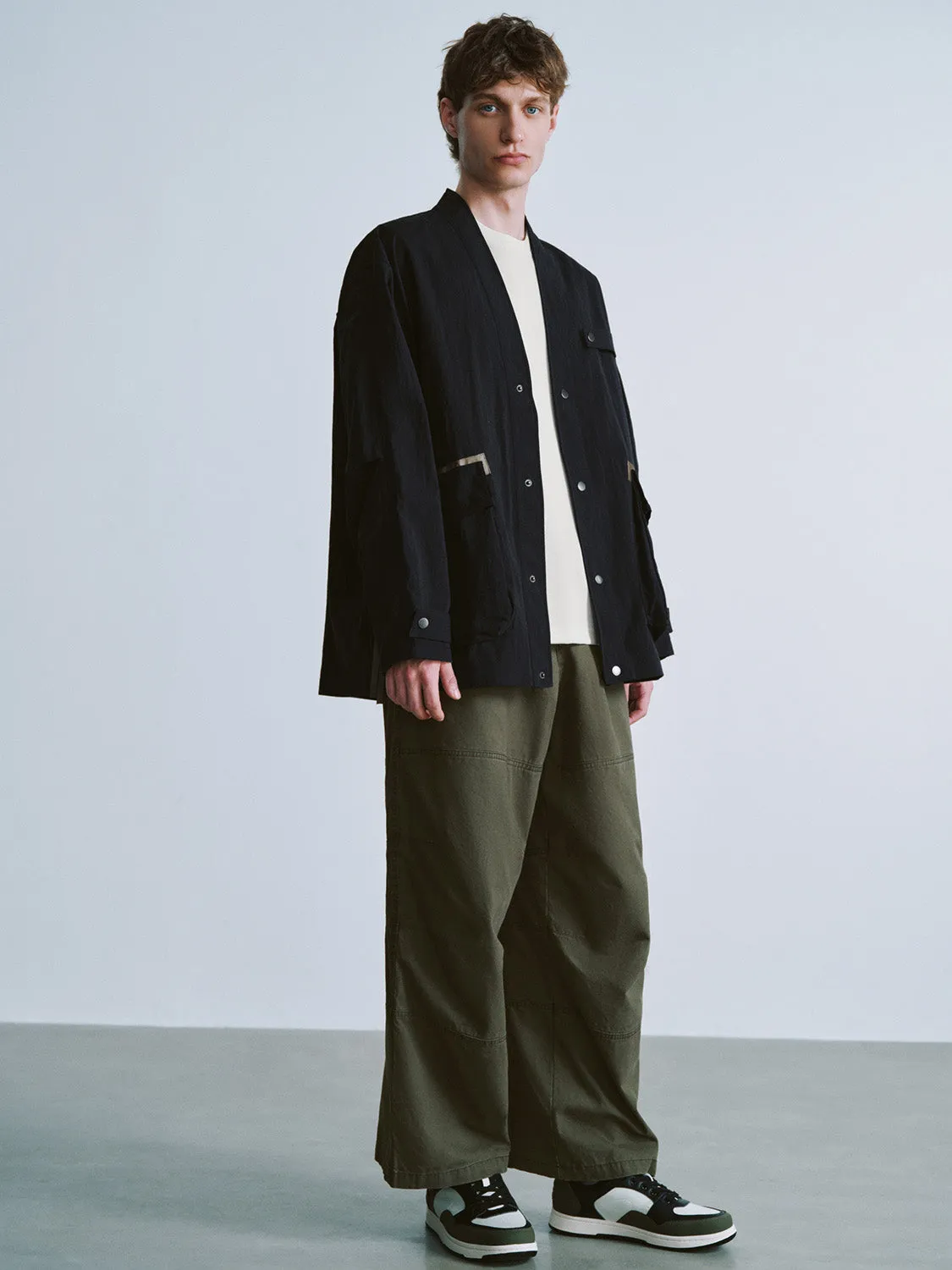 V-Neck Oversized Jacket sold by Urban Revivo product image thumbnail 5