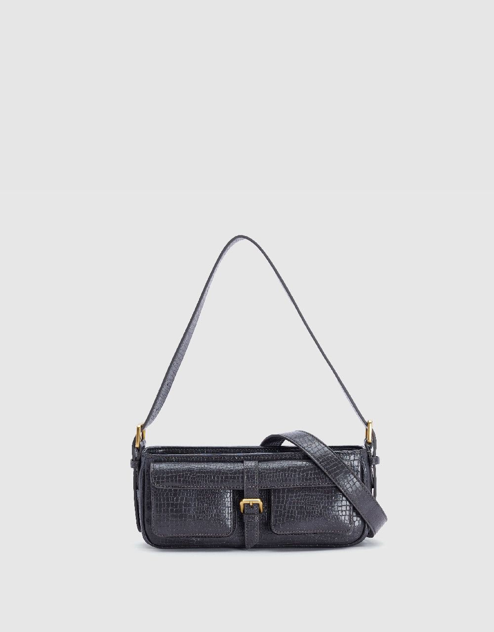 Croc Embossed Vegan Leather Shoulder Bag sold by Urban Revivo