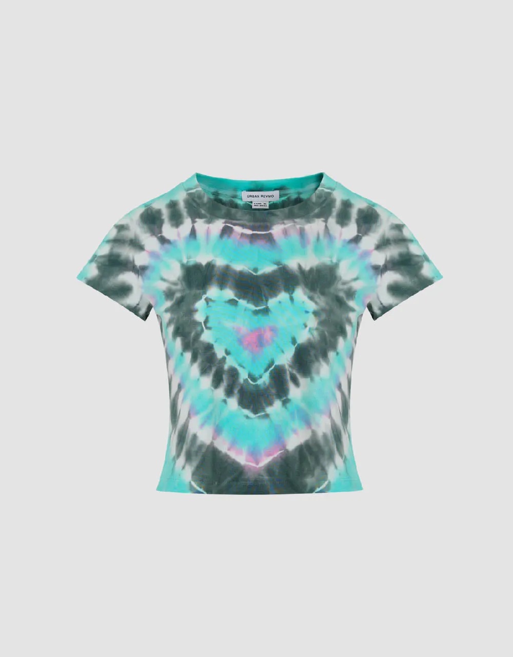 Printed Crew Neck Skinny T-Shirt sold by Urban Revivo product image thumbnail 2