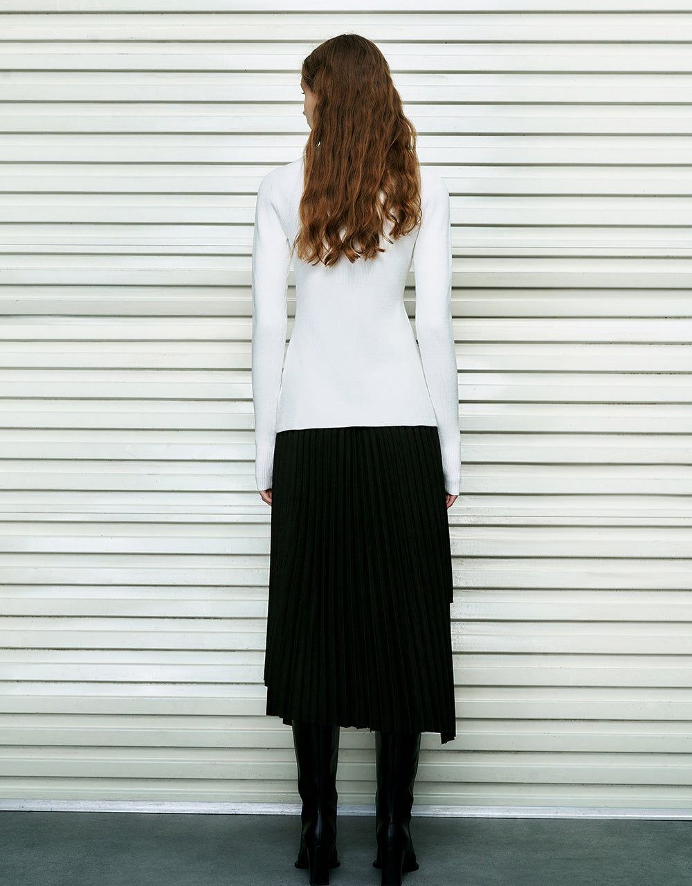 Zipper Front Skinny Knitted Cardigan sold by Urban Revivo product image thumbnail 4