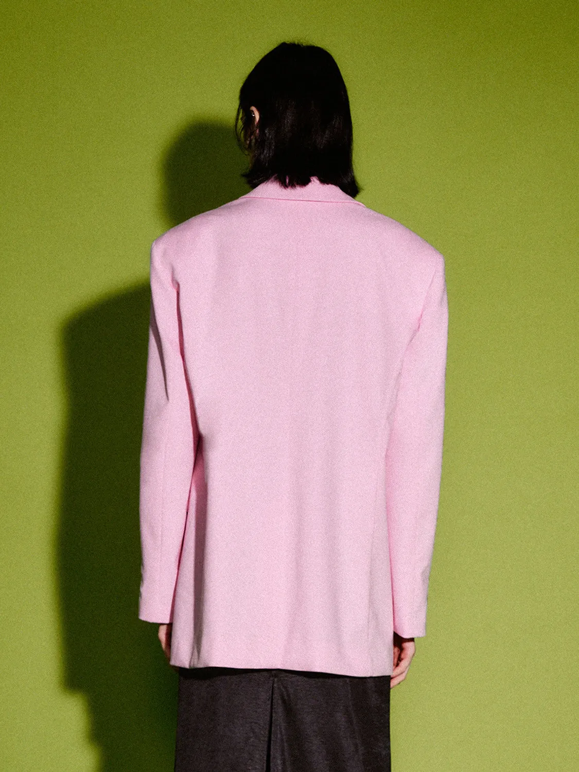 Notch Lapel Loose Blazer sold by Urban Revivo product image thumbnail 4