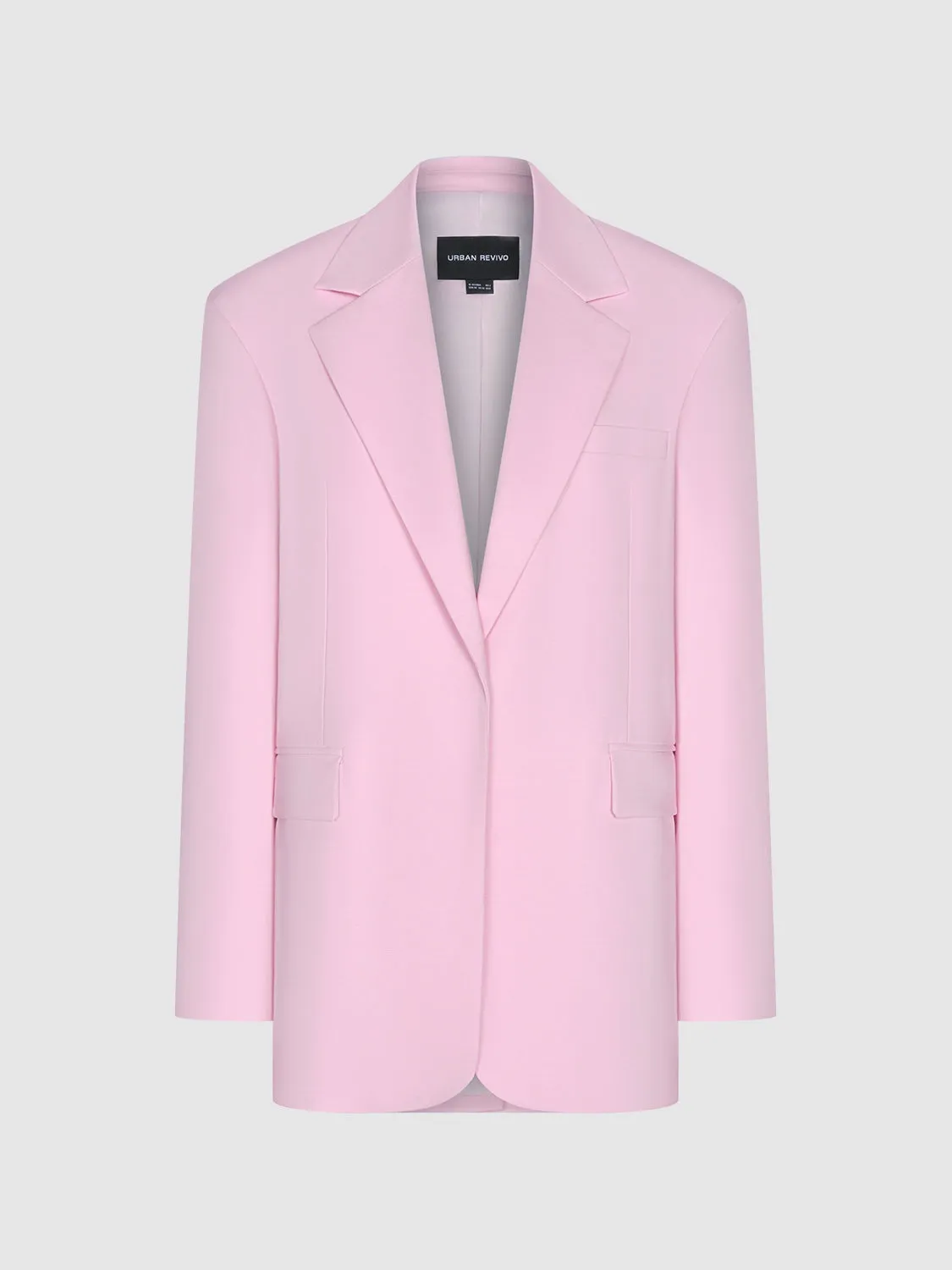 Notch Lapel Loose Blazer sold by Urban Revivo product image thumbnail 2