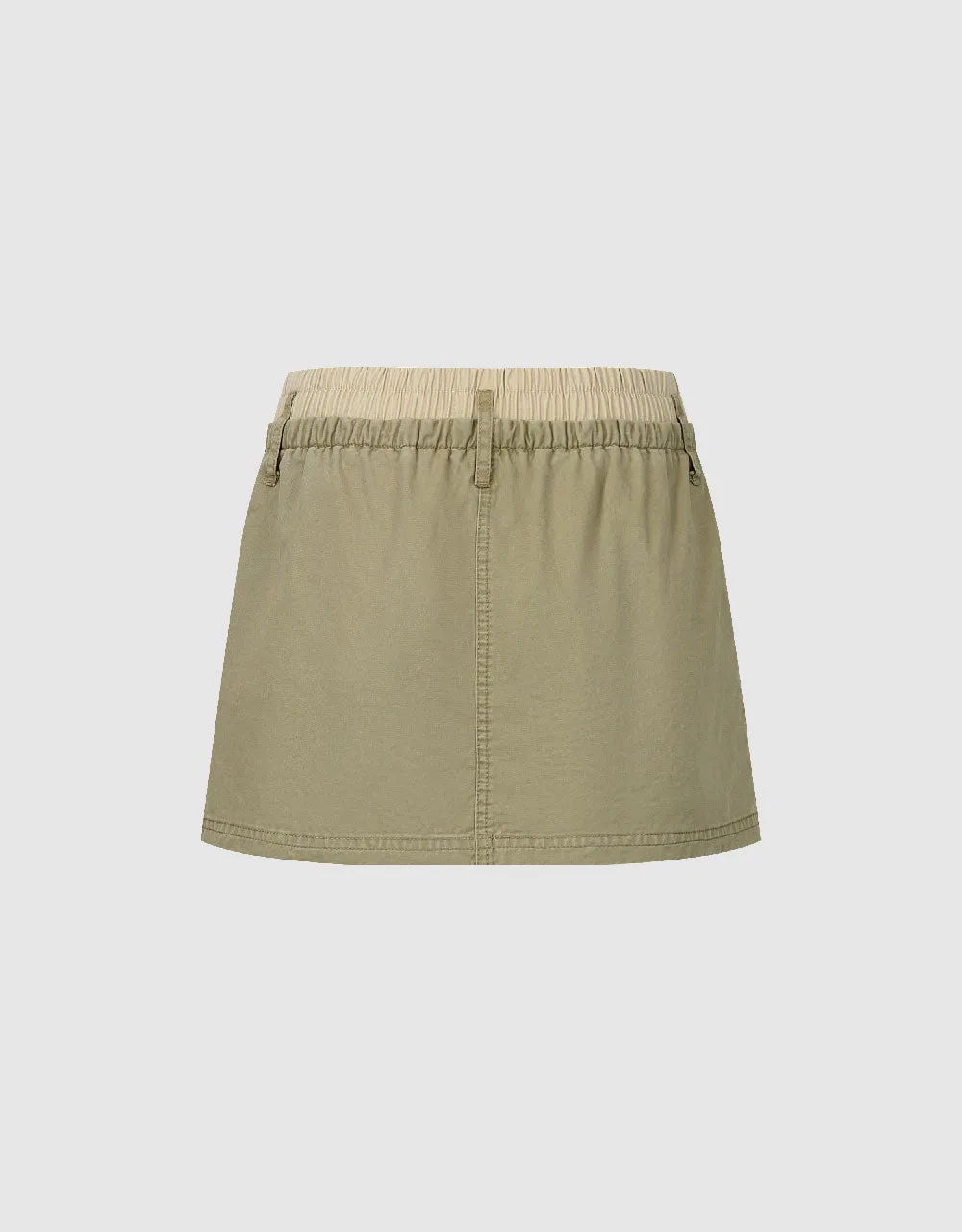Elastic Waist Mini Straight Skirt sold by Urban Revivo product image thumbnail 3