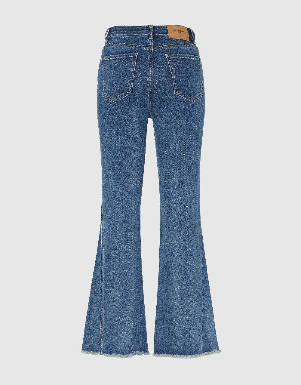Raw Hem Flare Jeans sold by Urban Revivo product image thumbnail 3
