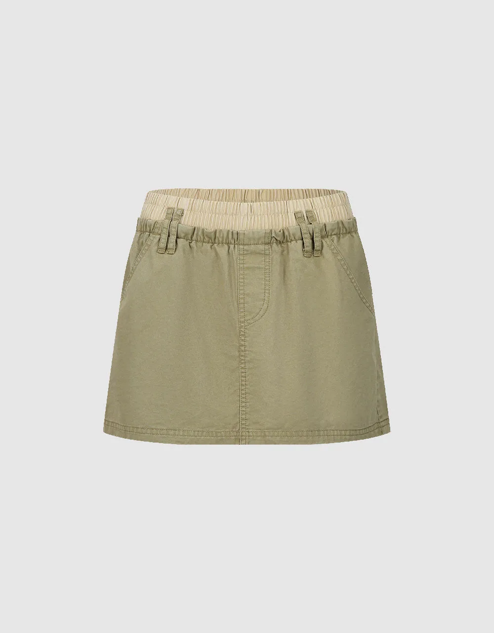 Elastic Waist Mini Straight Skirt sold by Urban Revivo