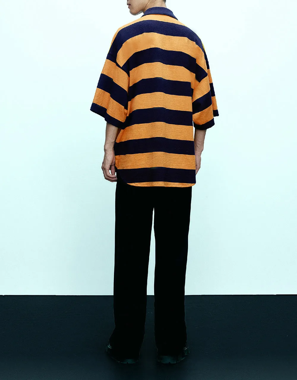 Oversized Striped Polo Shirt sold by Urban Revivo product image thumbnail 4