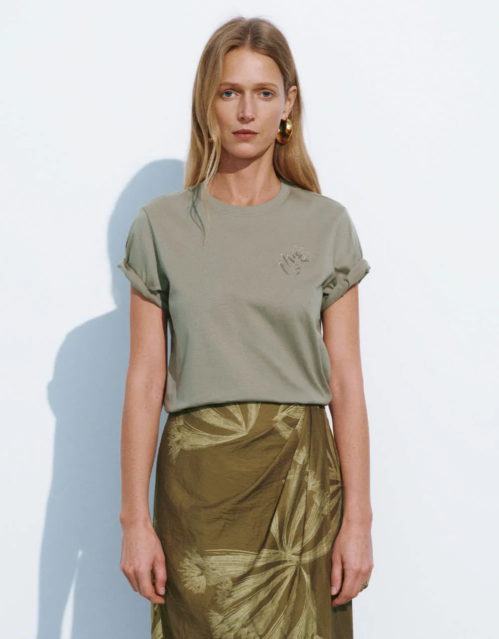 Crew Neck Straight T-Shirt sold by Urban Revivo