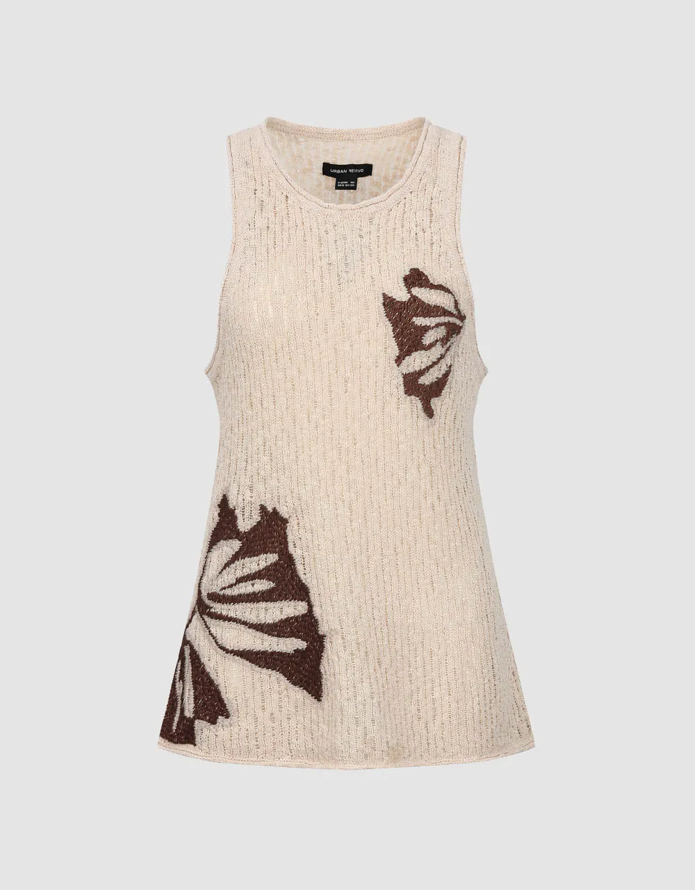 Crew Neck Knitted Tank Top sold by Urban Revivo product image thumbnail 2
