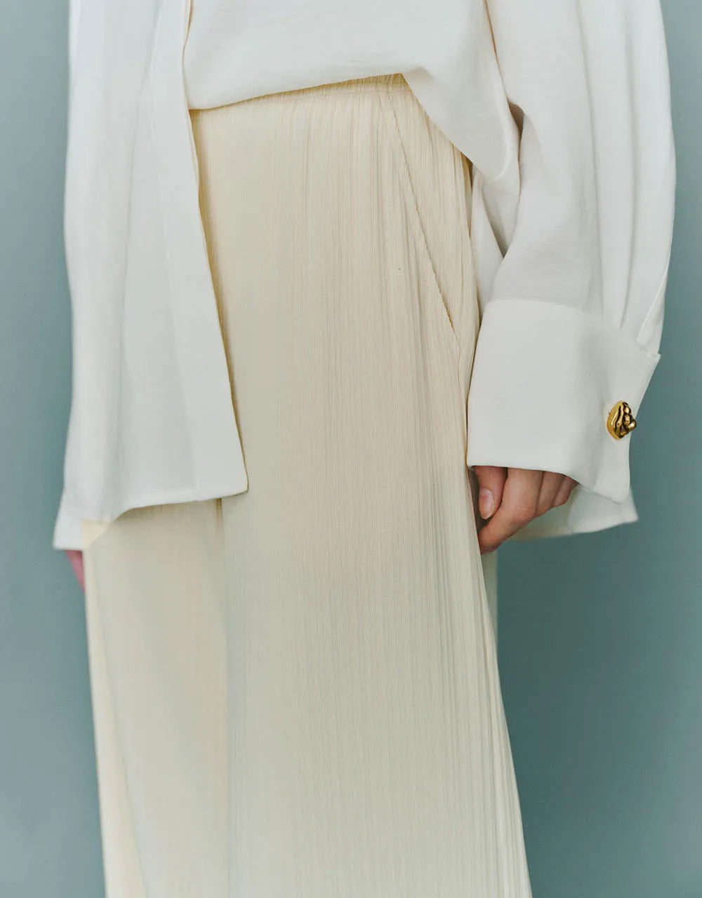 Knitted Wide-Leg Pants sold by Urban Revivo product image thumbnail 5