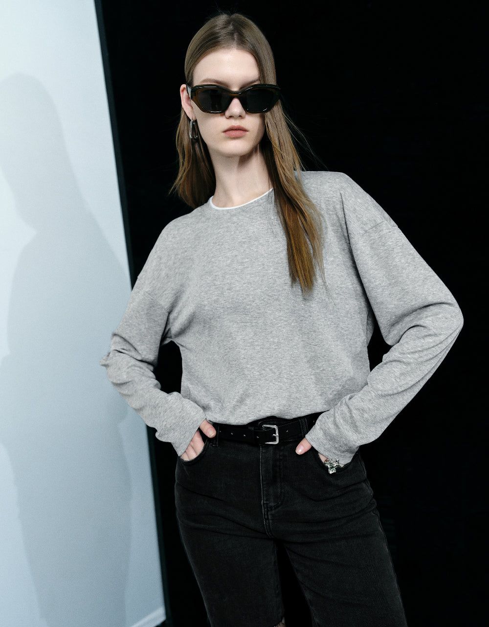 Crew Neck Loose T-Shirt sold by Urban Revivo