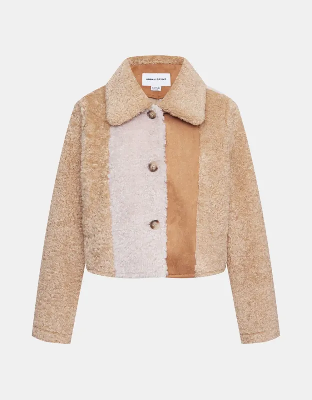 Button Up Shearling Jacket sold by Urban Revivo
