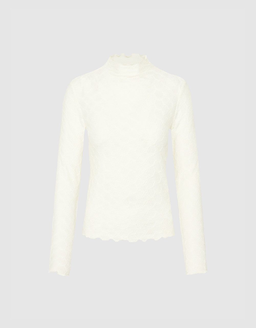 Stand Collar Skinny T-Shirt sold by Urban Revivo product image thumbnail 2