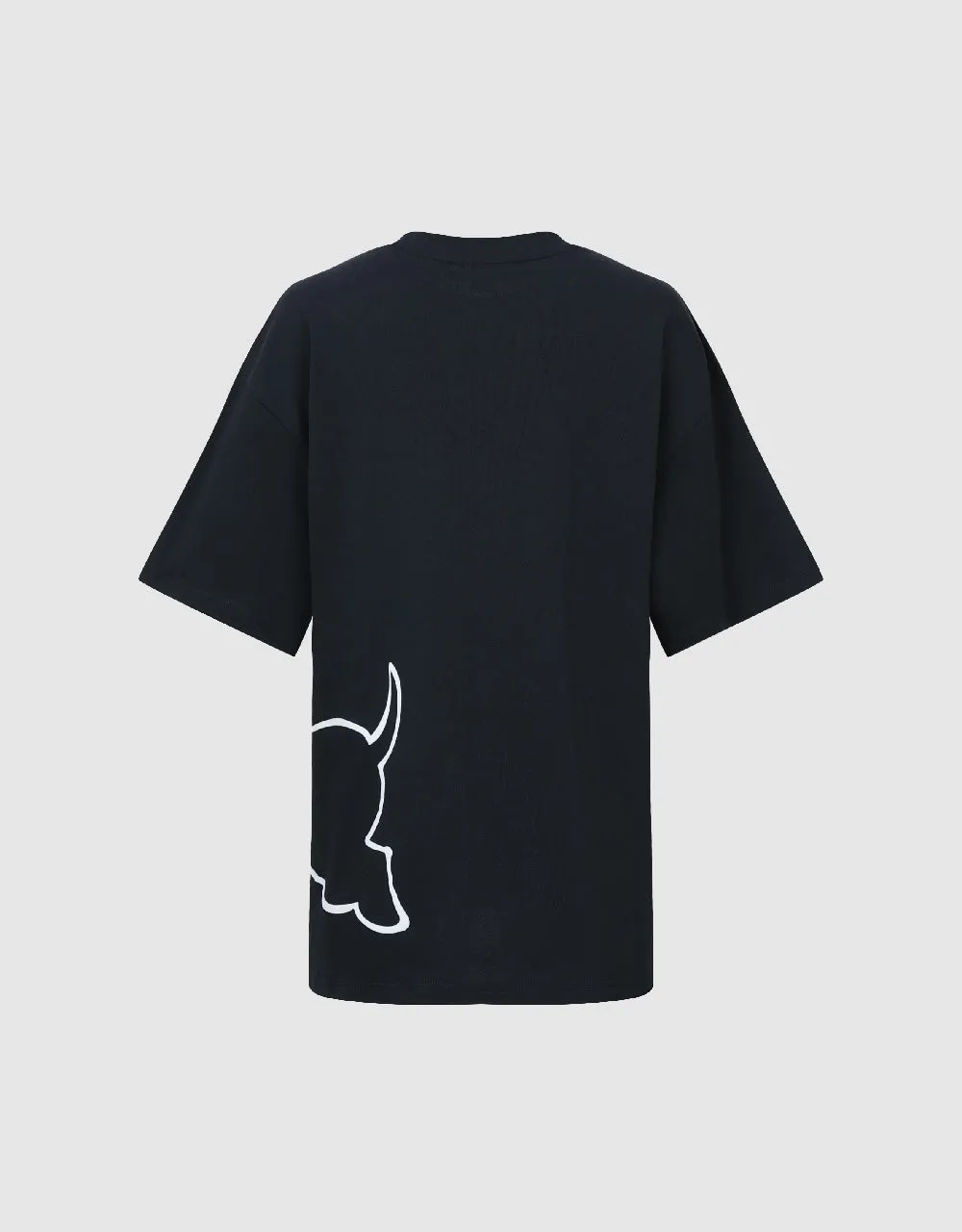 Printed Crew Neck Straight T-Shirt sold by Urban Revivo product image thumbnail 5