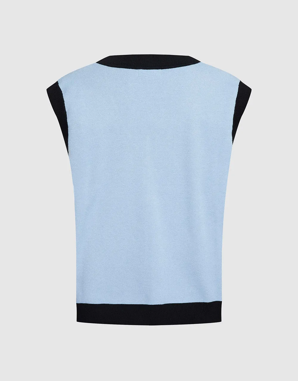 Jacquard V Neck Sweater Vest sold by Urban Revivo product image thumbnail 4