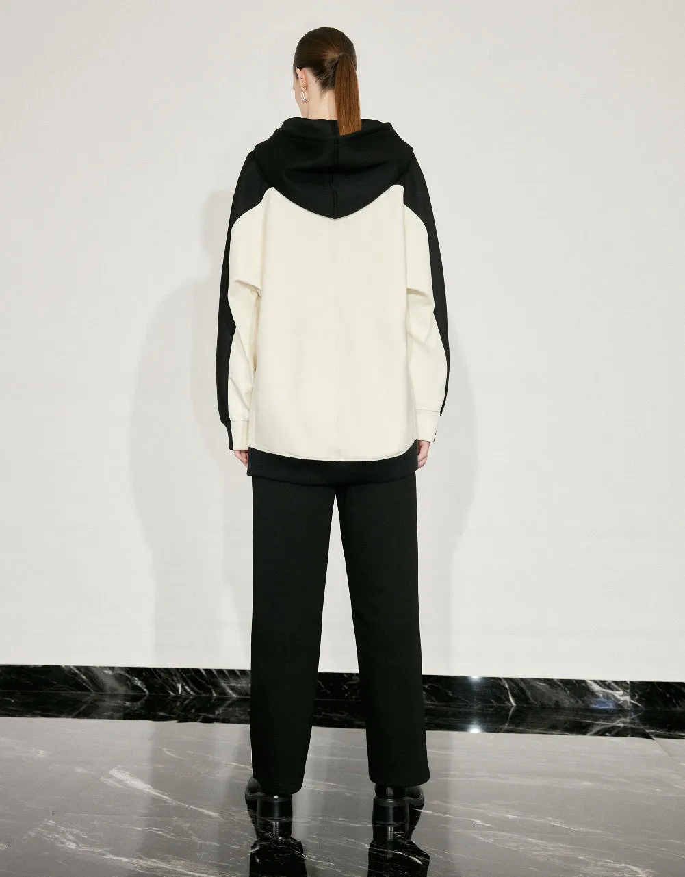 Contrast Fabric Hoodie sold by Urban Revivo product image thumbnail 4