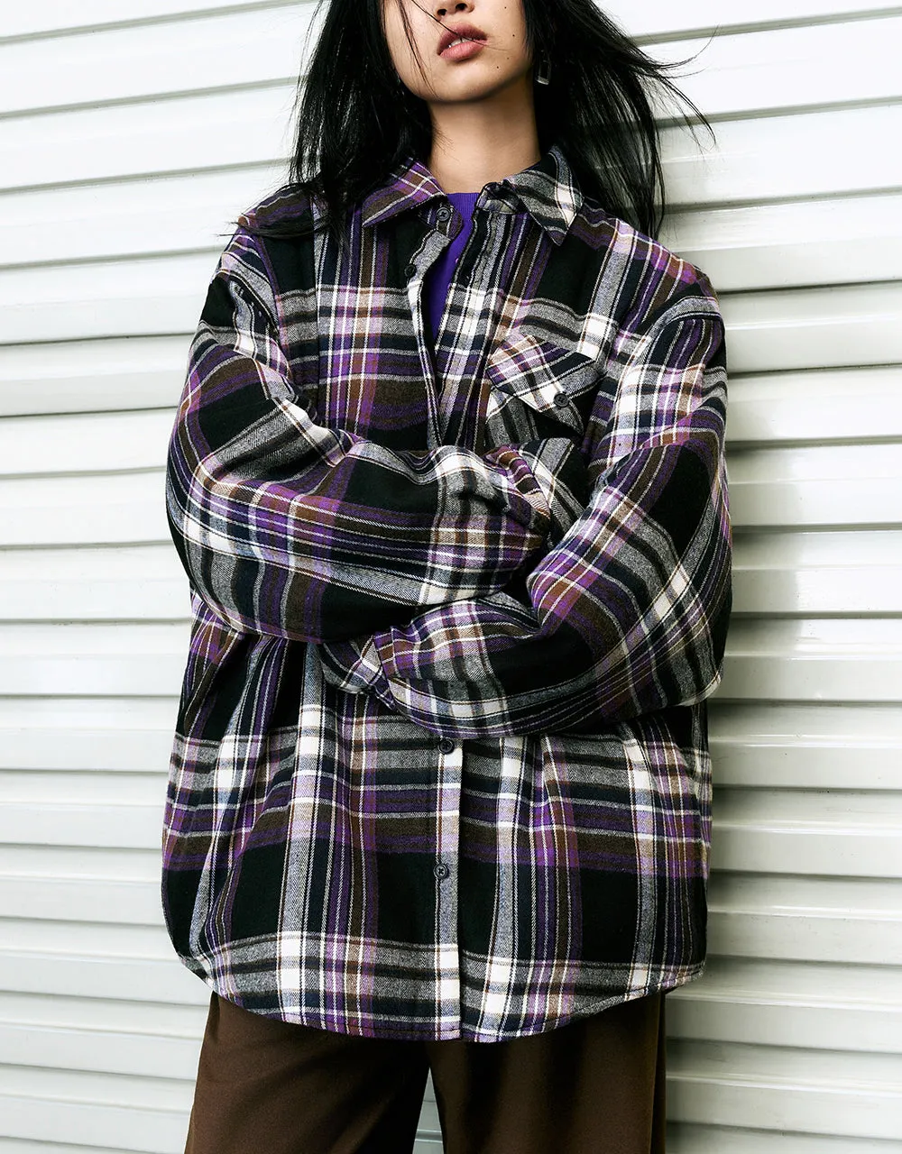 Plaid Straight Shirt sold by Urban Revivo product image thumbnail 2