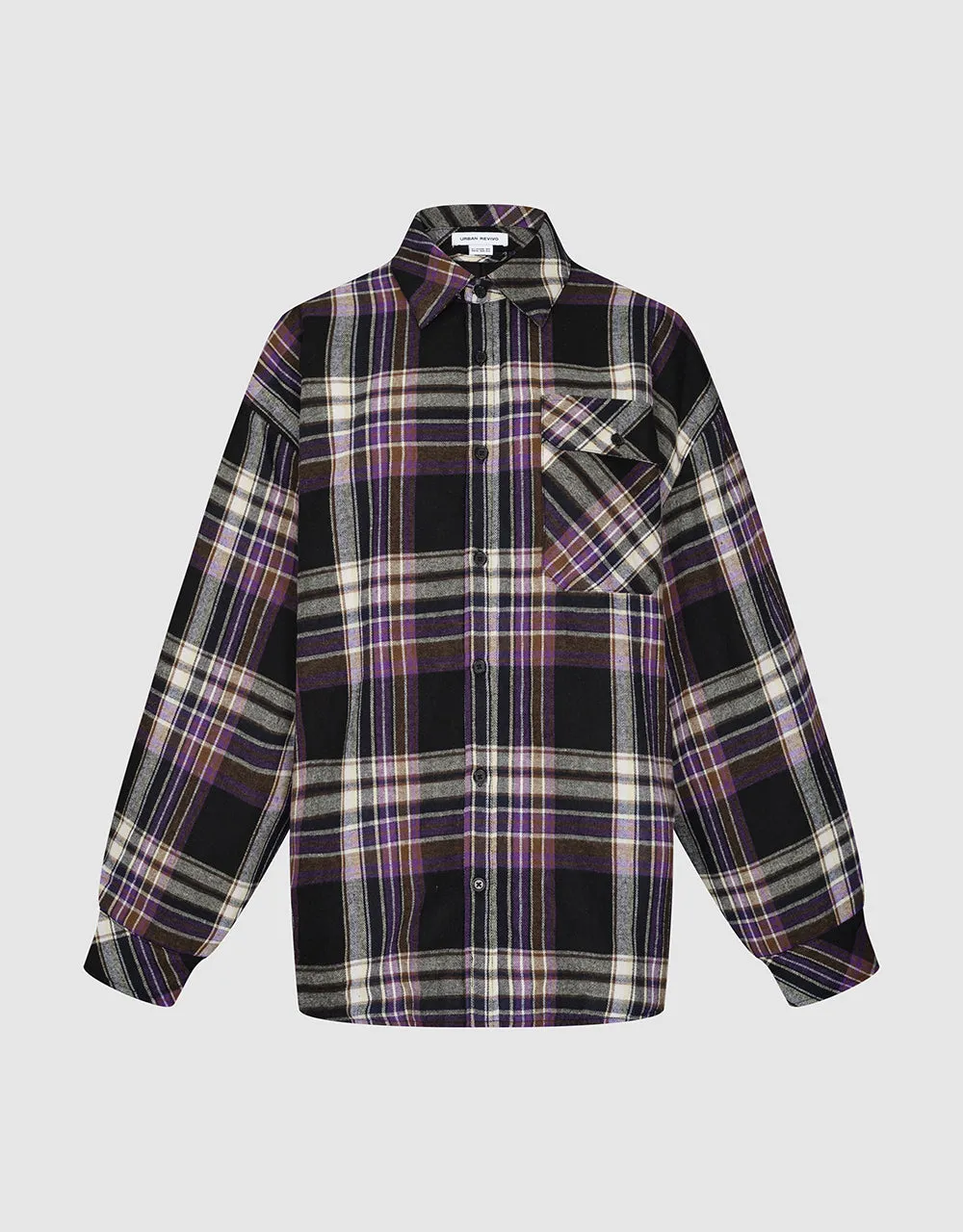 Plaid Straight Shirt sold by Urban Revivo
