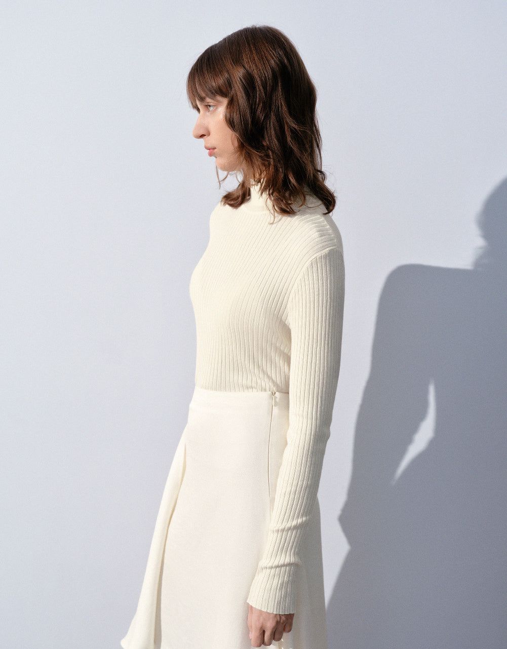 Stand Collar Knitted T-Shirt sold by Urban Revivo product image thumbnail 3