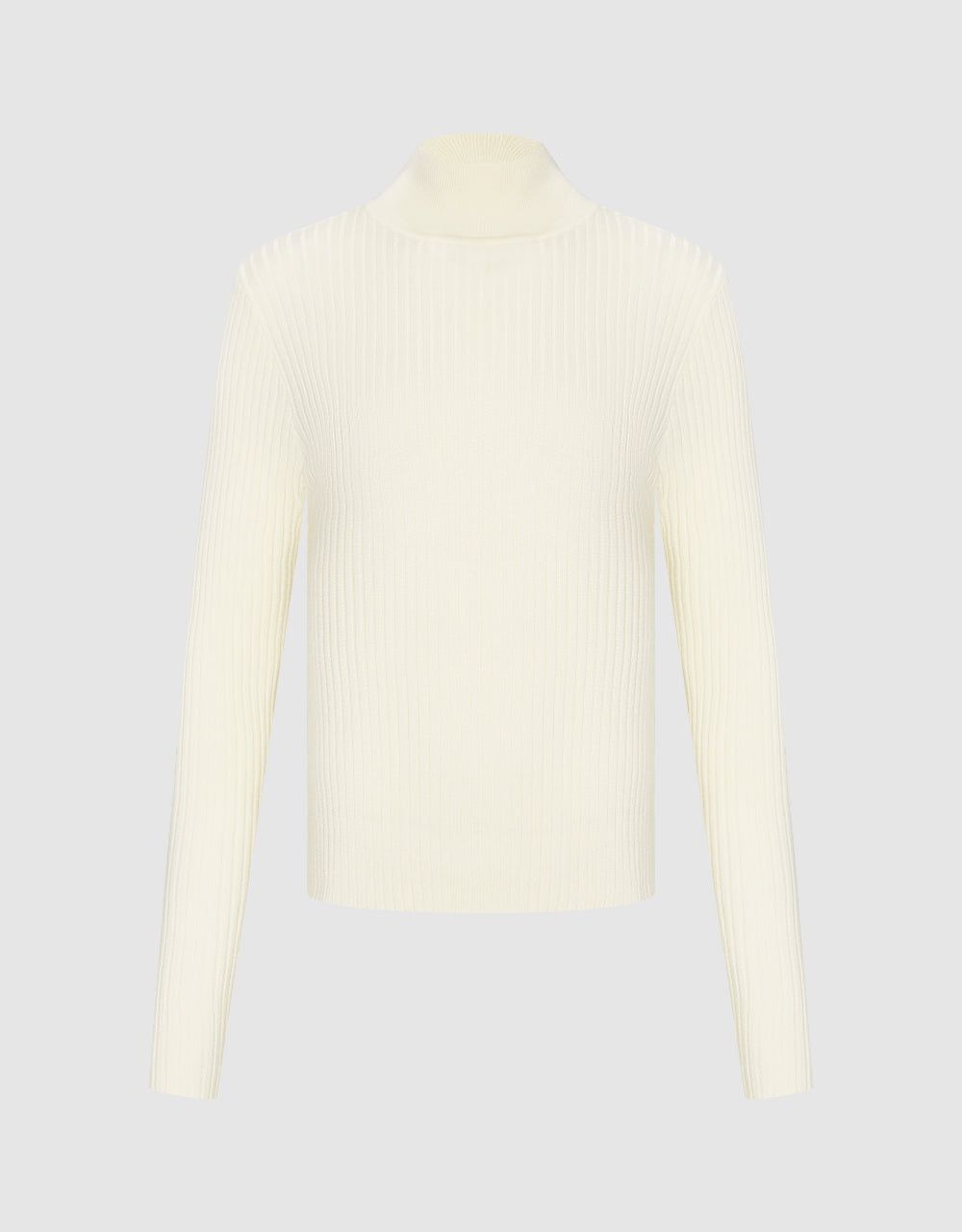 Stand Collar Knitted T-Shirt sold by Urban Revivo product image thumbnail 2