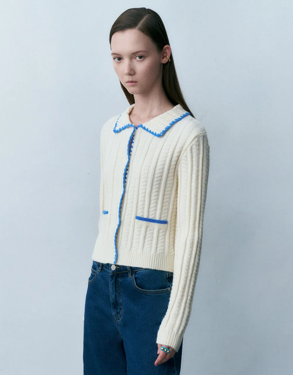 Button Up Knitted Cardigan sold by Urban Revivo