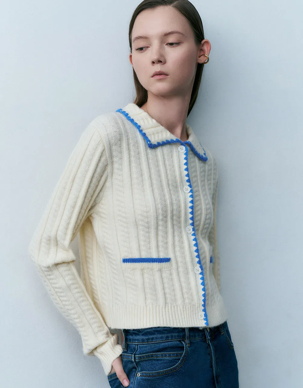 Button Up Knitted Cardigan sold by Urban Revivo product image thumbnail 3