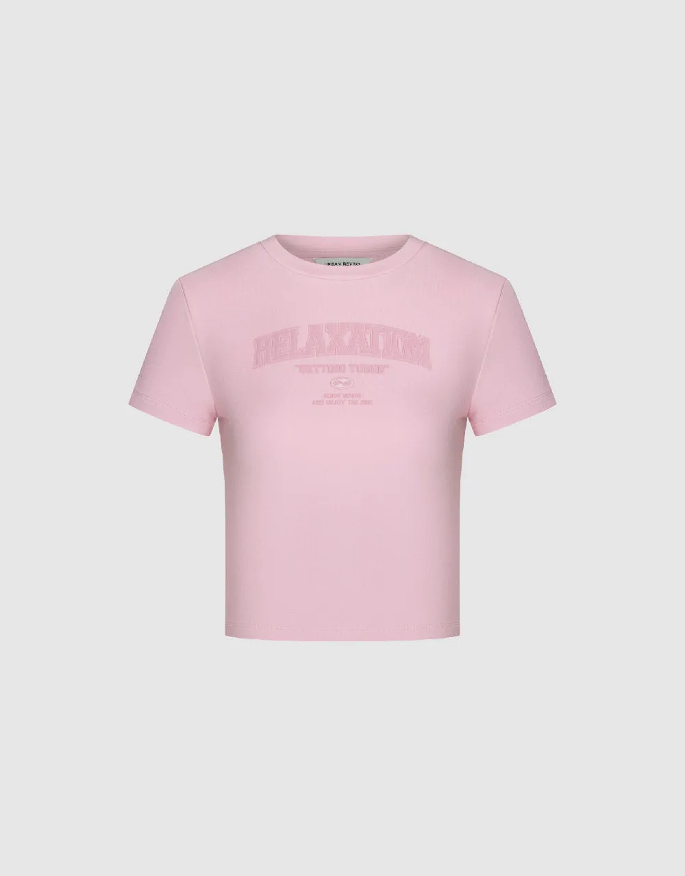 Letter Printed Crew Neck T-Shirt sold by Urban Revivo product image thumbnail 2