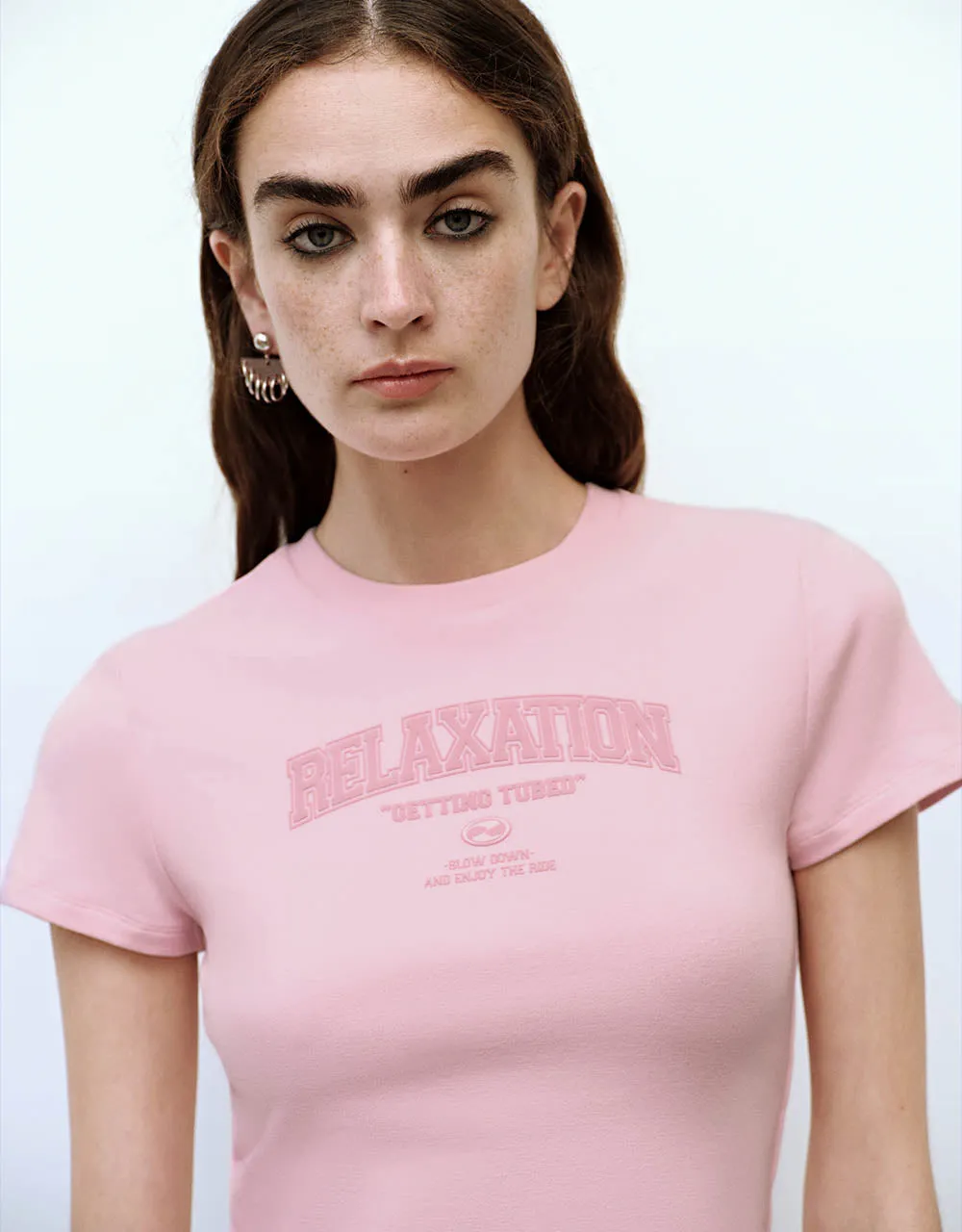 Letter Printed Crew Neck T-Shirt sold by Urban Revivo product image thumbnail 4