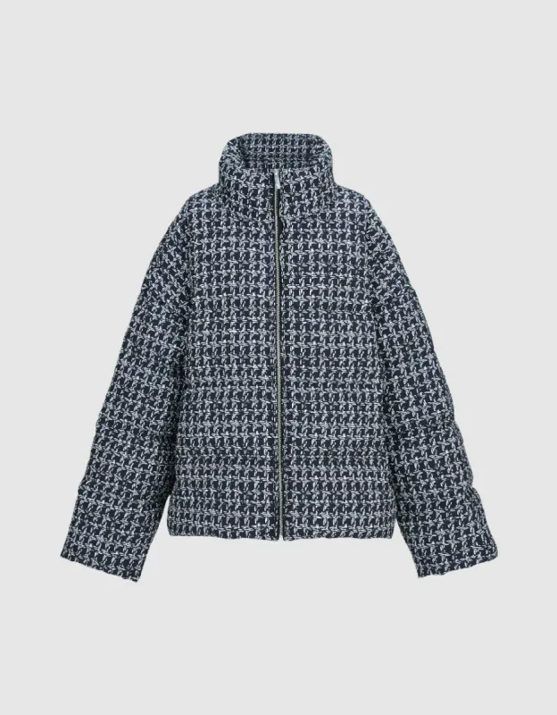 Zipper Front Stand Collar Down Jacket sold by Urban Revivo