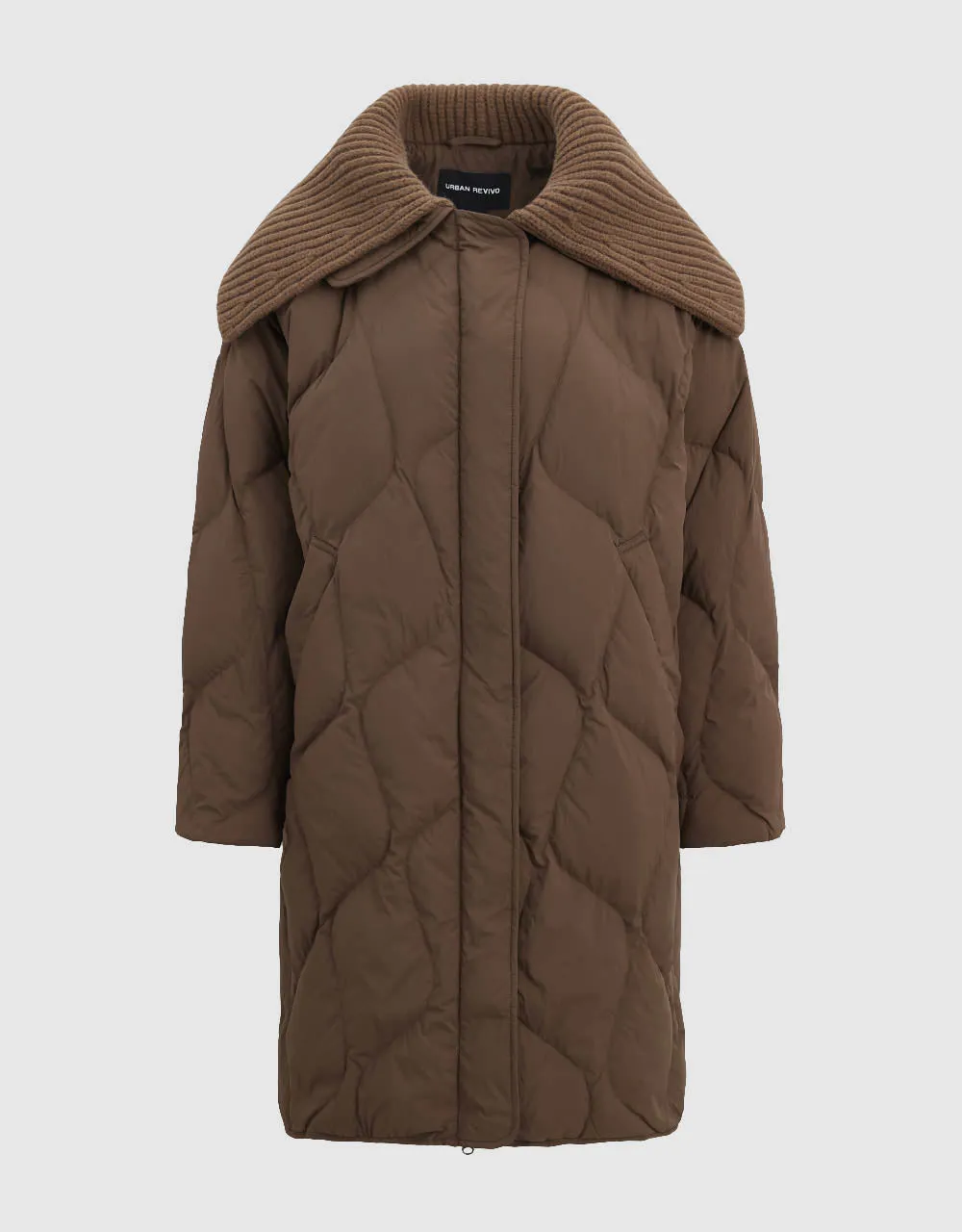 Straight Cowl Neck Down Jacket sold by Urban Revivo product image thumbnail 2