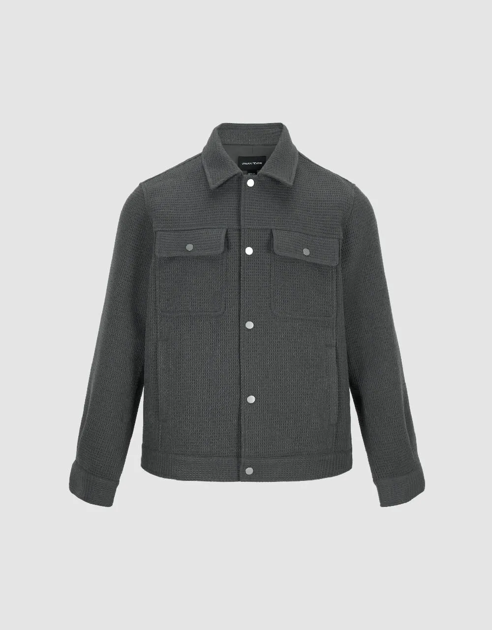 Textured Straight Jacket sold by Urban Revivo product image thumbnail 2