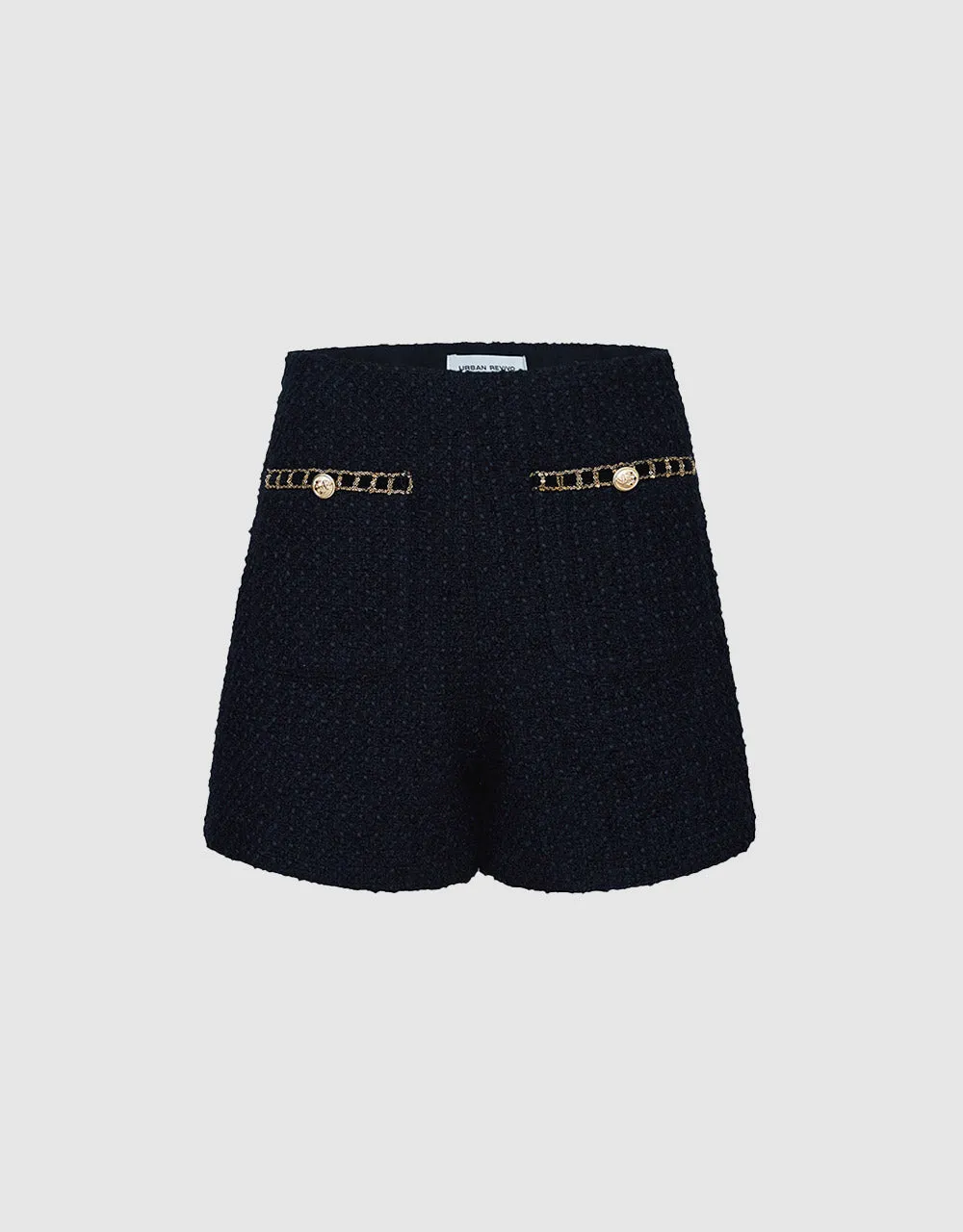 Boucle Sequin Detail Shorts sold by Urban Revivo