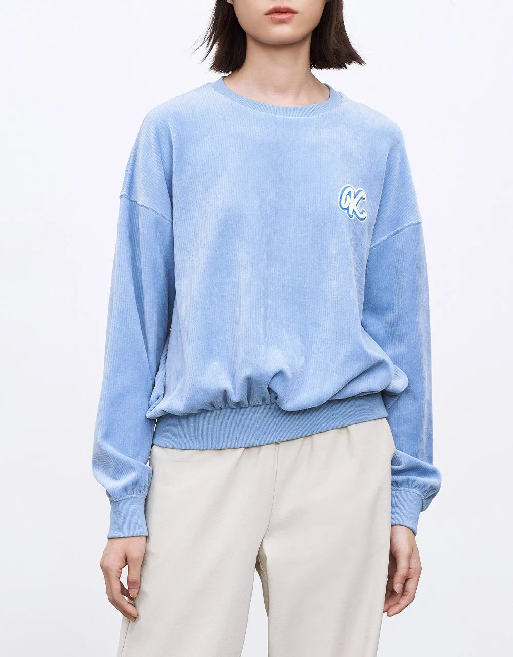 Letter Print Crew Neck Sweatshirt sold by Urban Revivo product image thumbnail 4