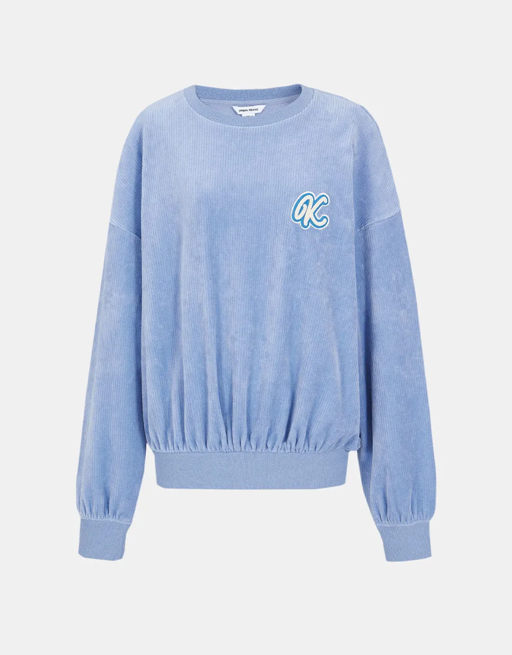 Letter Print Crew Neck Sweatshirt sold by Urban Revivo