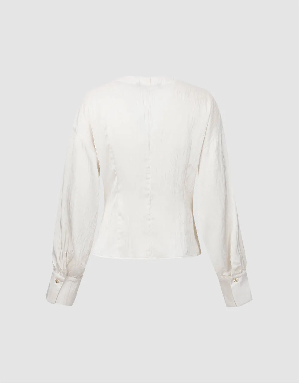 V-Neck Straight Shirt sold by Urban Revivo product image thumbnail 5